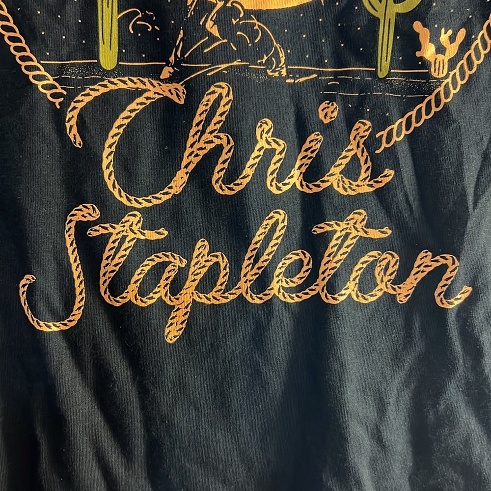 NEW Chris Stapleton Horseback Men's Graphic Tee Shirts, Unisex Size S (34-36) - Picture 3 of 4